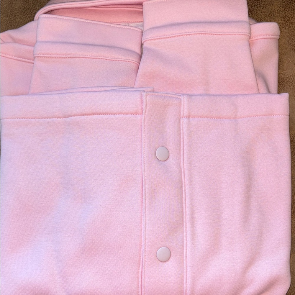 Fabletics Light Pink Casual Button Down Shirt NWT - image 6